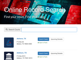 'municipalrecordsearch.com' screenshot