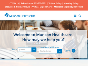 'munsonhealthcare.org' screenshot