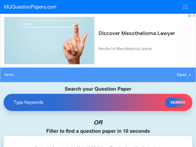 'muquestionpapers.com' screenshot
