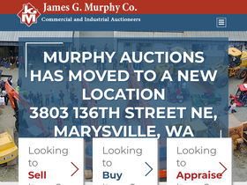 'murphyauction.com' screenshot