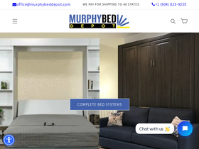 'murphybeddepot.com' screenshot