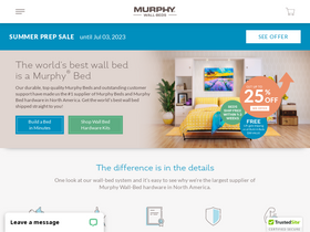 'murphybeds.com' screenshot