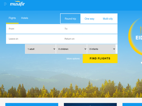 'musafir.com' screenshot