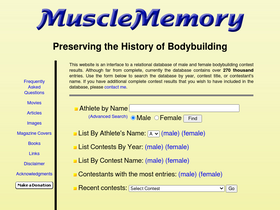 'musclememory.com' screenshot