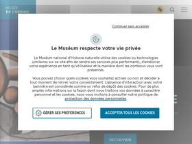 'museedelhomme.fr' screenshot