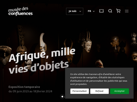 'museedesconfluences.fr' screenshot