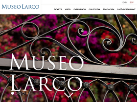 'museolarco.org' screenshot