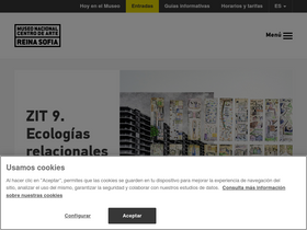 'museoreinasofia.es' screenshot