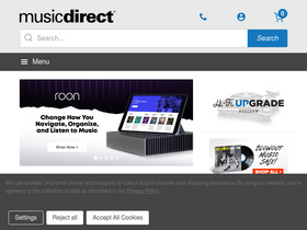 'musicdirect.com' screenshot