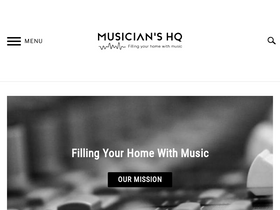 'musicianshq.com' screenshot