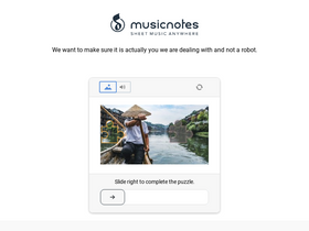 'musicnotes.com' screenshot