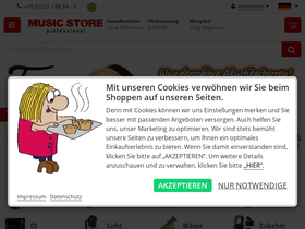 'musicstore.de' screenshot