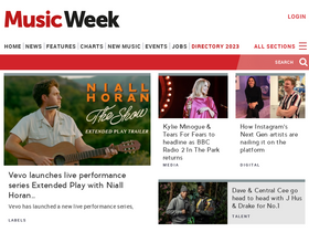 'musicweek.com' screenshot
