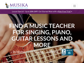 'musikalessons.com' screenshot