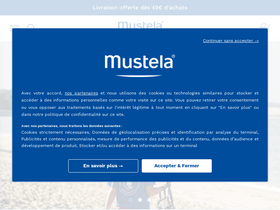 'mustela.fr' screenshot