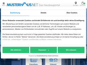 'musterhaus.net' screenshot