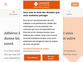 'mutuelle-viasante.fr' screenshot
