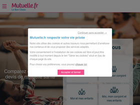 'mutuelle.fr' screenshot