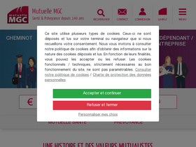 'mutuellemgc.fr' screenshot