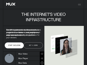 'mux.com' screenshot