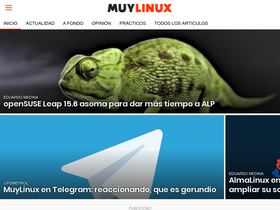 'muylinux.com' screenshot