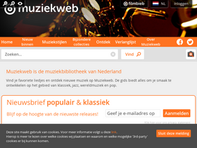 'muziekweb.nl' screenshot