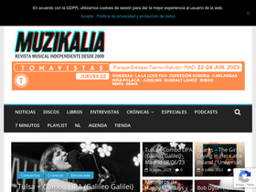 'muzikalia.com' screenshot
