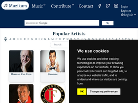 'muzikum.eu' screenshot