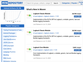 'mvnrepository.com' screenshot