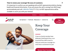 'mvphealthcare.com' screenshot
