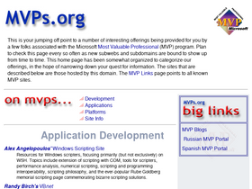 'mvps.org' screenshot