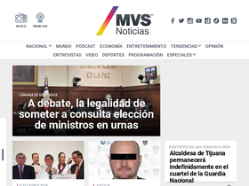 'mvsnoticias.com' screenshot