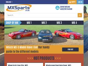 'mx5parts.co.uk' screenshot
