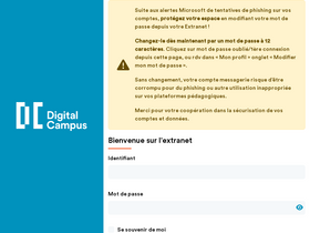 'my-digital-campus.fr' screenshot