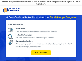 'my-food-stamps.org' screenshot
