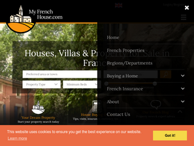 'my-french-house.com' screenshot