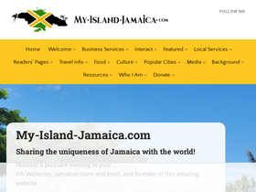 'my-island-jamaica.com' screenshot