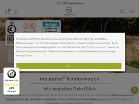 'my-junior.com' screenshot