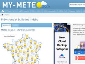 'my-meteo.com' screenshot