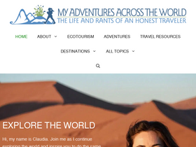 'myadventuresacrosstheworld.com' screenshot