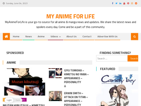 'myanimeforlife.com' screenshot