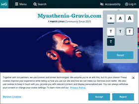 'myasthenia-gravis.com' screenshot