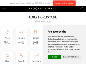 'myastrology.com' screenshot