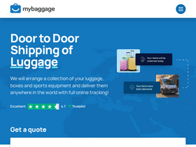 'mybaggage.com' screenshot