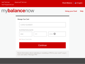'mybalancenow.com' screenshot