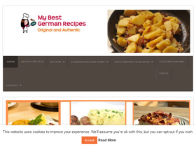 'mybestgermanrecipes.com' screenshot