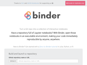 'mybinder.org' screenshot