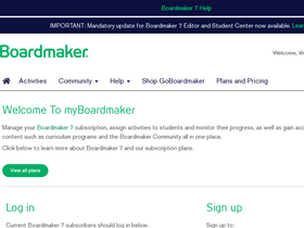 'myboardmaker.com' screenshot