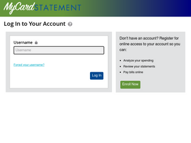 'mycardstatement.com' screenshot