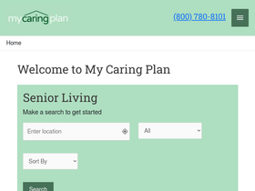 'mycaringplan.com' screenshot